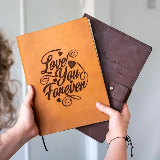 Carnet en cuir - Gravez votre propre design – Image 3