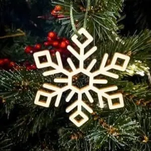 Houten kersthangers set - Creative Use of Technology