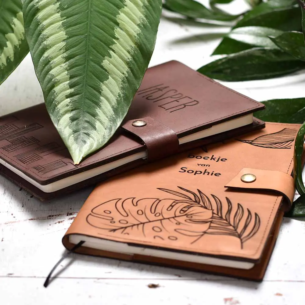 leren notitieboek navulbaar