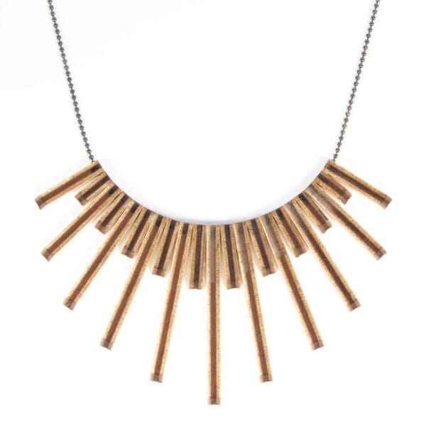 lasergesneden houten ketting / collier - Laser cut wooden necklace / collier