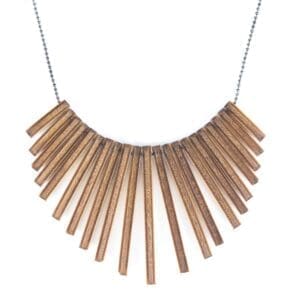 lasergesneden houten ketting / collier - Laser cut wooden necklace / collier