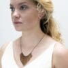 laser cut wooden necklace / necklace - Laser cut wooden necklace / necklace