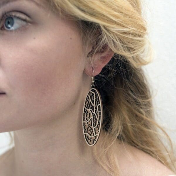 Boucles d'Oreilles Ovale Bio – Image 3