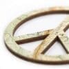 Lasercut wooden necklace / pendant world peace - Lasercut wooden necklace / pendant world peace