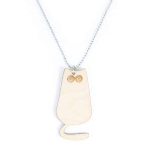 lasergesneden houten kat / poes - Laser cats - Laser cut necklace / pendant cat - lasercat