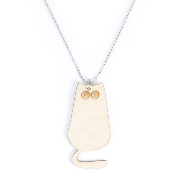 laser cut wooden cat / cat - Laser cats - Laser cut necklace / pendant cat - lasercat