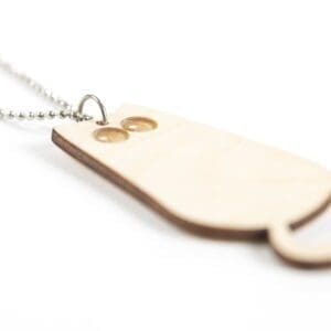 lasergesneden houten kat / poes - Laser cats - Laser cut necklace / pendant cat - lasercat