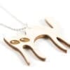 laser cut pendant cat / cat - laser cut pendant laser cats