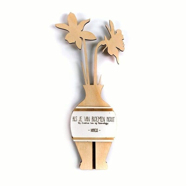 lasergesneden houten cactus / bloemen - laser cut wooden cactus / flowers