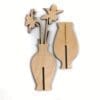 lasergesneden houten cactus / bloemen - laser cut wooden cactus / flowers