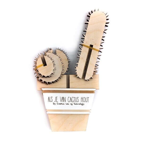 laser cut wooden cactus / flowers - laser cut wooden cactus / flowers