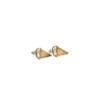 Laser cut earrings / stud earrings made of cork, wood, leather / Laser cut earrings / earcuffs made of cork, leather, wood - Stud Earrings Horn