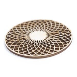 houten lasergesneden onderzetters - laser cut coasters