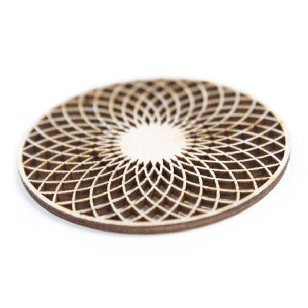 houten lasergesneden onderzetters - laser cut coasters