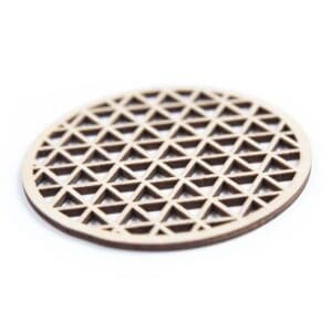 houten lasergesneden onderzetters - laser cut coasters