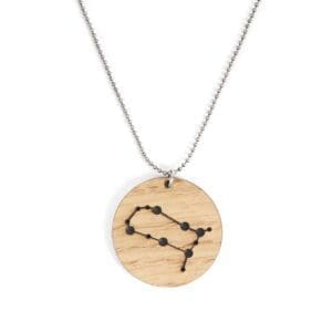 Lasergesneden houten ketting / hanger constellations / sterrenbeeld - Lasercut wooden necklace / pendant constellations