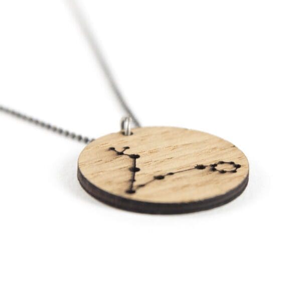Lasergesneden houten ketting / hanger constellations / sterrenbeeld - Lasercut wooden necklace / pendant constellations