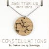 Lasercut wooden necklace / pendant constellations / zodiac sign - Lasercut wooden necklace / pendant constellations