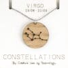 Lasergesneden houten ketting / hanger constellations / sterrenbeeld - Lasercut wooden necklace / pendant constellations