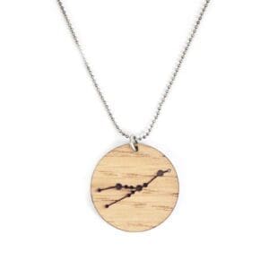Lasergesneden houten ketting / hanger constellations / sterrenbeeld - Lasercut wooden necklace / pendant constellations