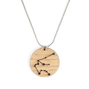 Lasergesneden houten ketting / hanger constellations / sterrenbeeld - Lasercut wooden necklace / pendant constellations