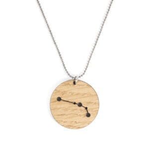 Lasergesneden houten ketting / hanger constellations / sterrenbeeld - Lasercut wooden necklace / pendant constellations