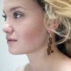 Wooden earrings - laser cut earrings / lasercut earrings