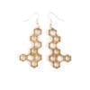Wooden earrings - laser cut earrings / lasercut earrings