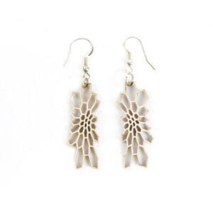 Wooden earrings - laser cut earrings / lasercut earrings