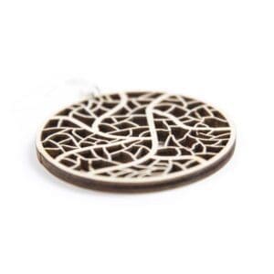 Houten oorbellen - lasergesneden oorbellen / lasercut earrings