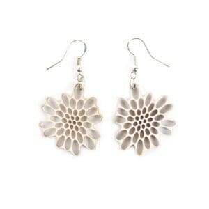 Houten oorbellen - lasergesneden oorbellen / lasercut earrings