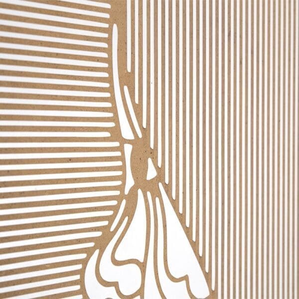 Engraved illustration lasercut - engraved lasercut wall decoration