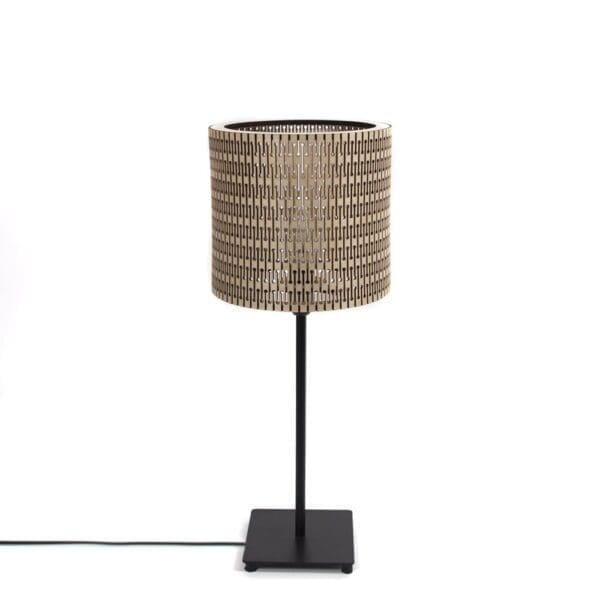laser cut wooden lamp