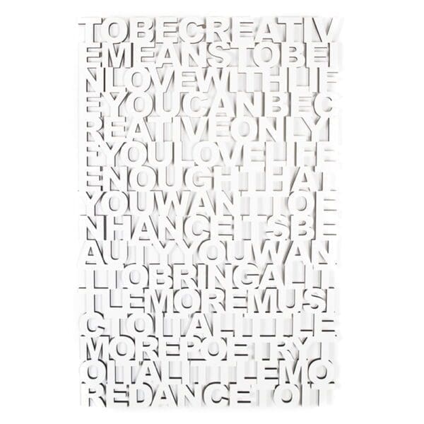 Lasergesneden tekst - Laser cut quote