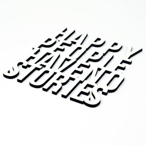 quote happy people have no stories white 2
