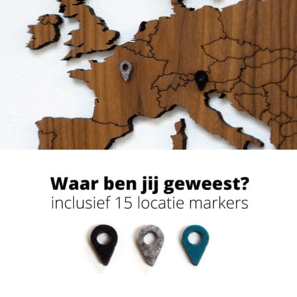 houten-wereldkaart-antarctica-projectie-walnoot-locatie-markers