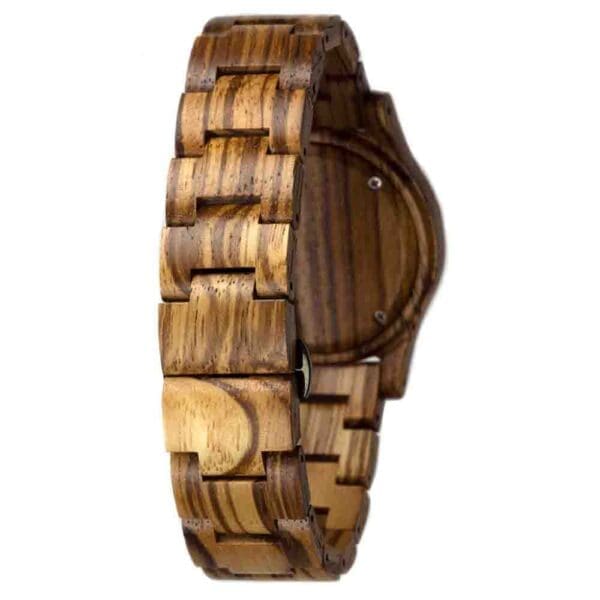 Montre en bois - Gobi - Zebrano - 40 mm – Image 2