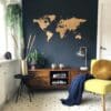 Houten wereldkaart - Eiken - Wereldkaart van hout