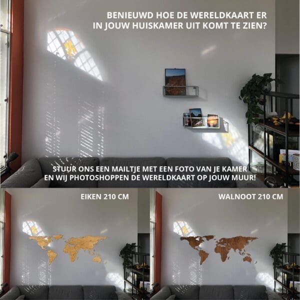 Photoshop een wereldkaart aan je muur