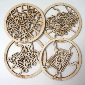 Onderzetters Stadsplattegrond Breda - City Plan Coaster