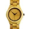 bamboe horloge met schakels