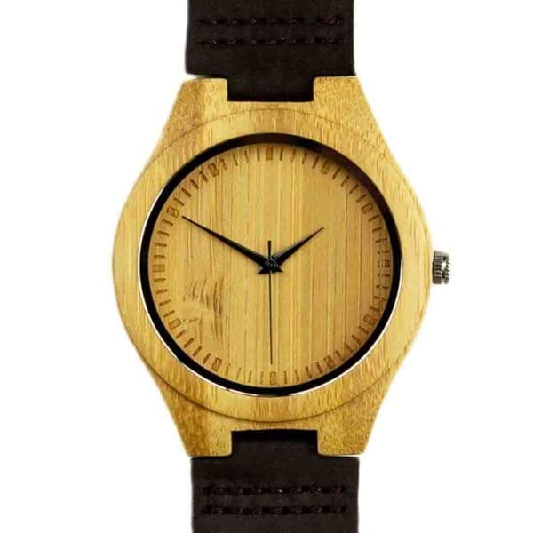 houten horloge van bamboe