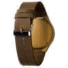 montre en bois de bambou avec bracelet en cuir