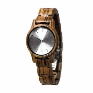Houten Horloge - Sahara - Zebrano - 35 mm