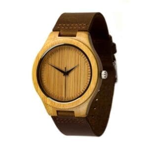 Wooden Watch - Yellowstone - Bamboo - 45 mm