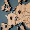 Place markers world map - push pins