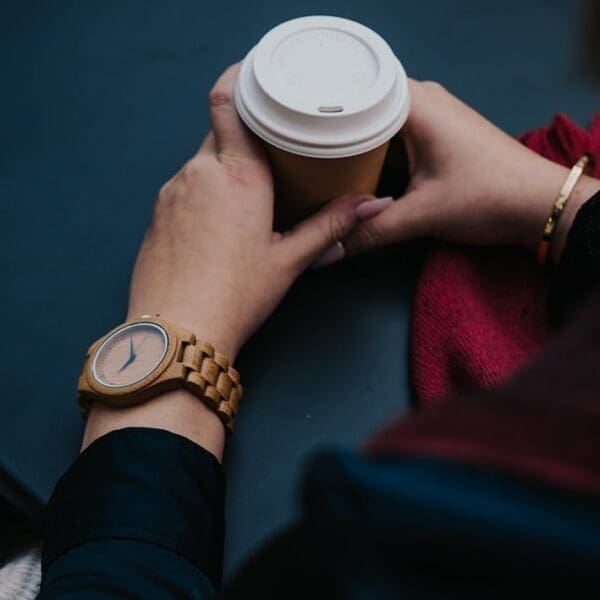 Wooden Watch - Himalaya - Bamboo - 40 mm - Image 5