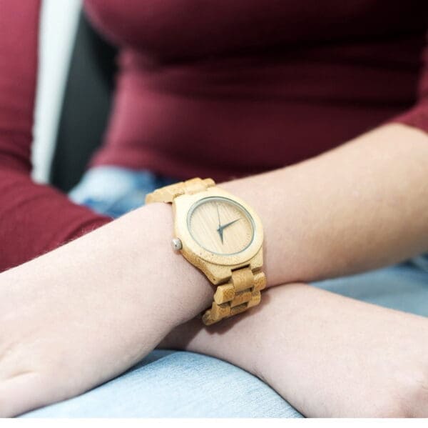 Houten Horloge - Andes - Bamboe - 45 mm - Afbeelding 7