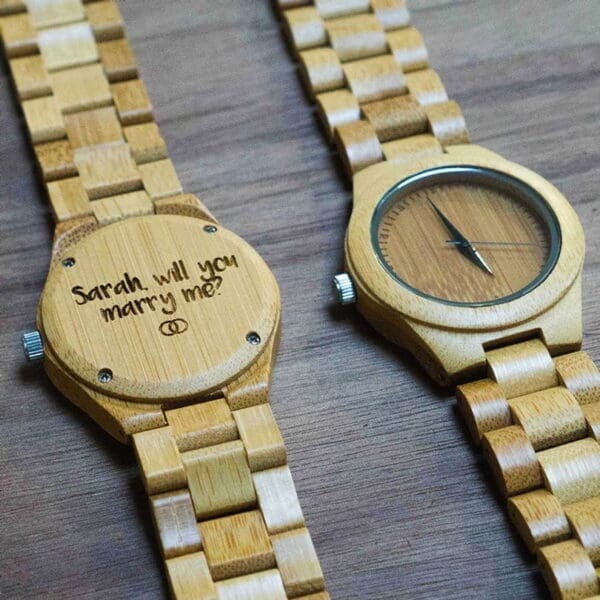 Houten Horloge - Andes - Bamboe - 45 mm - Afbeelding 6