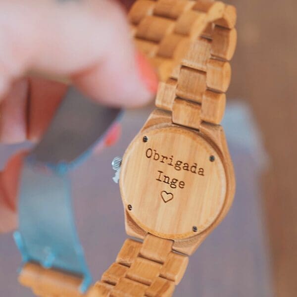 Wooden Watch - Himalaya - Bamboo - 40 mm - Image 7